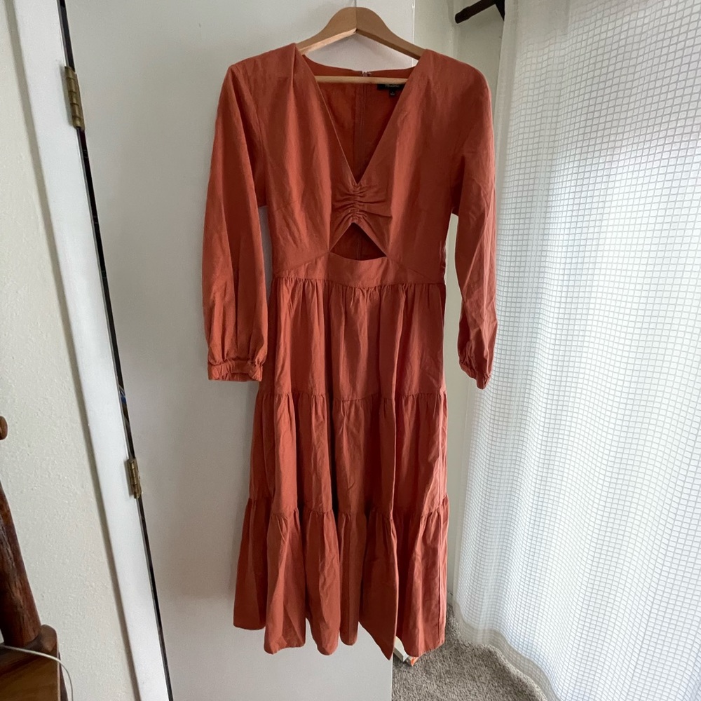 Madewell cutout midi dress